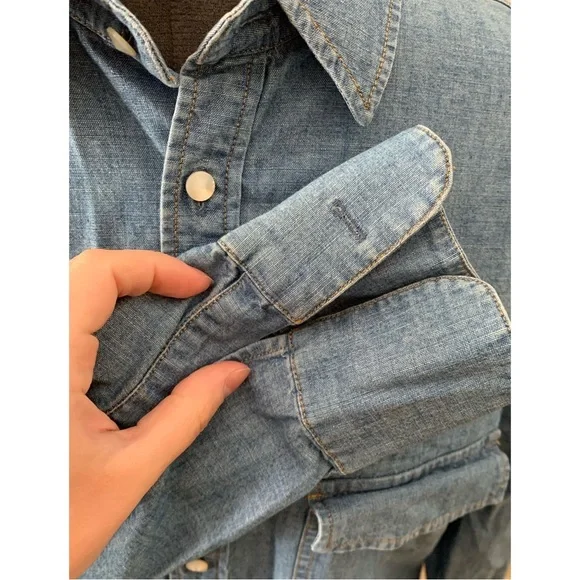 [Boy. by Band of Outsiders] Chambray Button Down Shirt - ASO Emma Watson - Picture 6 of 6